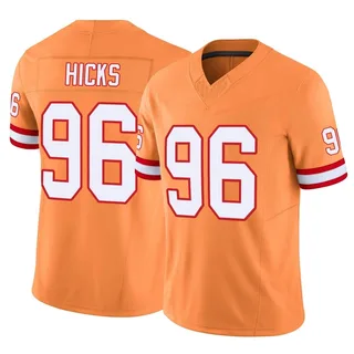 Akiem Hicks Tampa Bay Buccaneers Men's Limited Vapor F.U.S.E. Nike Jersey - Orange