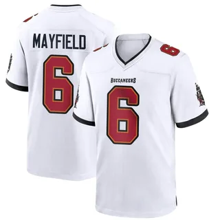 Baker Mayfield 17 Tampa Bay Buccaneers Youth Game Jersey - Red - Bluefink