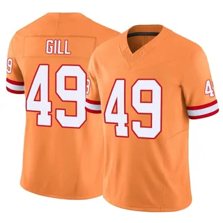 Cam Gill Men's Nike Pewter Tampa Bay Buccaneers Vapor Untouchable Elite Custom Alternate Jersey