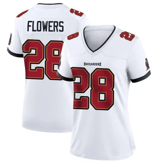 Dallis Flowers Tampa Bay Buccaneers Women's Game Nike Jersey - White