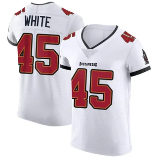 Tampa Bay Buccaneers Nike Game Road Jersey - White - Devin White - Mens