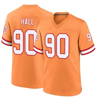 Logan Hall Tampa Bay Buccaneers Men's Game Throwback Nike Jersey - Orange