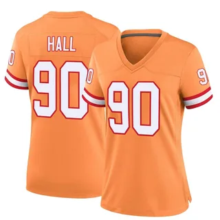 Logan Hall Tampa Bay Buccaneers Women's Game Throwback Nike Jersey - Orange