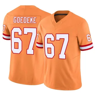 Luke Goedeke Tampa Bay Buccaneers Men's Limited Vapor F.U.S.E. Nike Jersey - Orange