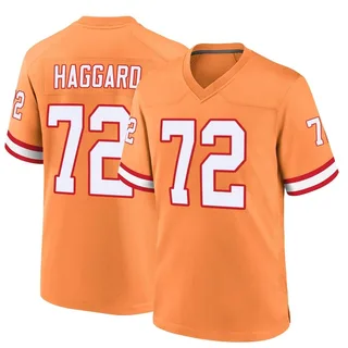 Luke Haggard Tampa Bay Buccaneers Men's Game Throwback Nike Jersey - Orange