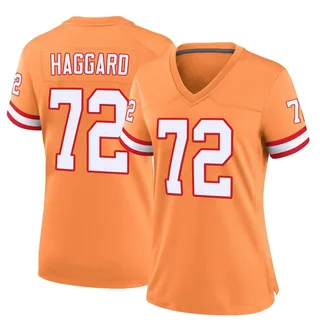 Luke Haggard Tampa Bay Buccaneers Women's Game Throwback Nike Jersey - Orange