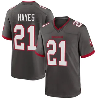 Men's Andrew Hayes Tampa Bay Buccaneers Men's Game Pewter Alternate Nike Jersey