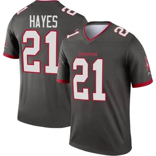 Men's Andrew Hayes Tampa Bay Buccaneers Men's Legend Pewter Alternate Nike Jersey