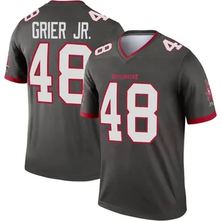 Men's Antonio Grier Jr. Tampa Bay Buccaneers Men's Legend Pewter Alternate Nike Jersey