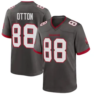 Men's Cade Otton Tampa Bay Buccaneers Men's Game Pewter Alternate Nike Jersey