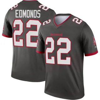 Men's Chase Edmonds Tampa Bay Buccaneers Men's Legend Pewter Alternate Nike Jersey