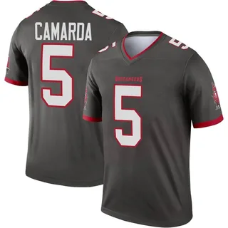 Men's Jake Camarda Tampa Bay Buccaneers Men's Legend Pewter Alternate Nike Jersey