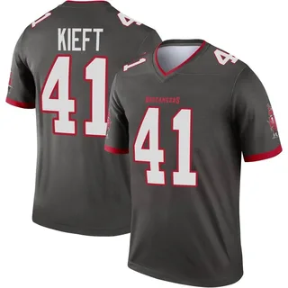 Men's Ko Kieft Tampa Bay Buccaneers Men's Legend Pewter Alternate Nike Jersey