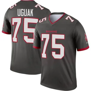 Men's Lwal Uguak Tampa Bay Buccaneers Men's Legend Pewter Alternate Nike Jersey