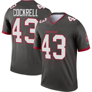 Men's Ross Cockrell Tampa Bay Buccaneers Men's Legend Pewter Alternate Nike Jersey