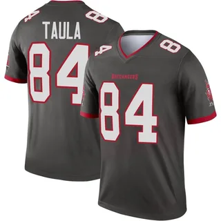 Men's Tanner Taula Tampa Bay Buccaneers Men's Legend Pewter Alternate Nike Jersey