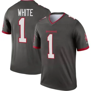 Rachaad White Tampa Bay Buccaneers Men's Legend Pewter Alternate Nike Jersey - White