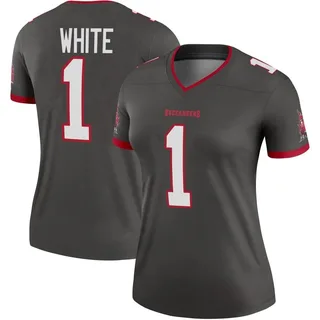 Rachaad White Tampa Bay Buccaneers Women's Legend Pewter Alternate Nike Jersey - White