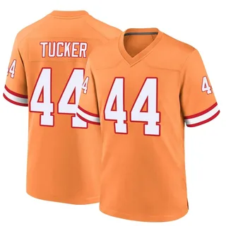 Sean Tucker Tampa Bay Buccaneers Men's Game Throwback Nike Jersey - Orange