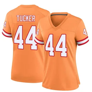 Sean Tucker Tampa Bay Buccaneers Women's Game Throwback Nike Jersey - Orange