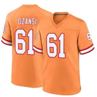 Silas Dzansi Tampa Bay Buccaneers Men's Game Throwback Nike Jersey - Orange