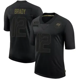 Black Nike Tampa Bay Buccaneers Brady #12 Jersey