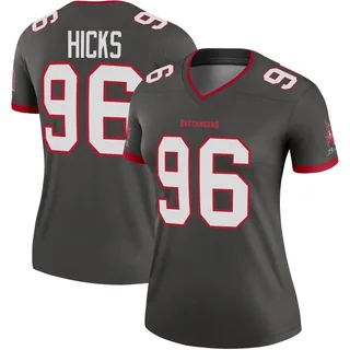 Women's Akiem Hicks Tampa Bay Buccaneers Women's Legend Pewter Alternate Nike Jersey