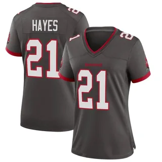 Women's Andrew Hayes Tampa Bay Buccaneers Women's Game Pewter Alternate Nike Jersey