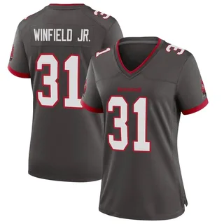 Women's Antoine Winfield Jr. Tampa Bay Buccaneers Women's Game Pewter Alternate Nike Jersey