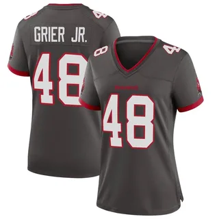 Women's Antonio Grier Jr. Tampa Bay Buccaneers Women's Game Pewter Alternate Nike Jersey