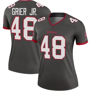 Women's Antonio Grier Jr. Tampa Bay Buccaneers Women's Legend Pewter Alternate Nike Jersey