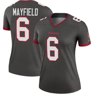 Women's Baker Mayfield Tampa Bay Buccaneers Women's Legend Pewter Alternate Nike Jersey