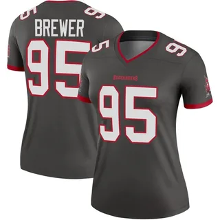 Women's C.J. Brewer Tampa Bay Buccaneers Women's Legend Pewter Alternate Nike Jersey