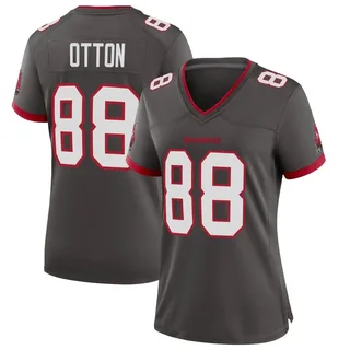 Women's Cade Otton Tampa Bay Buccaneers Women's Game Pewter Alternate Nike Jersey