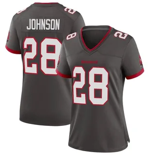 Women's Cephus Johnson III Tampa Bay Buccaneers Women's Game Pewter Alternate Nike Jersey