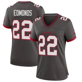 Women's Chase Edmonds Tampa Bay Buccaneers Women's Game Pewter Alternate Nike Jersey