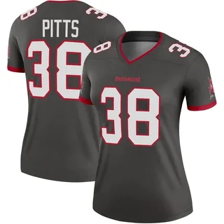 Women's Derrek Pitts Tampa Bay Buccaneers Women's Legend Pewter Alternate Nike Jersey