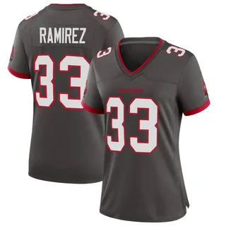 Women's Jose Ramirez Tampa Bay Buccaneers Women's Game Pewter Alternate Nike Jersey