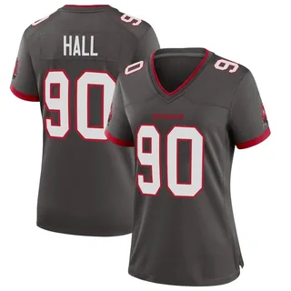 Women's Logan Hall Tampa Bay Buccaneers Women's Game Pewter Alternate Nike Jersey