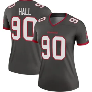 Women's Logan Hall Tampa Bay Buccaneers Women's Legend Pewter Alternate Nike Jersey