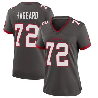 Women's Luke Haggard Tampa Bay Buccaneers Women's Game Pewter Alternate Nike Jersey