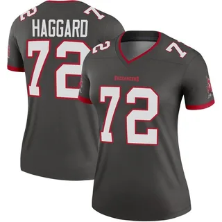 Women's Luke Haggard Tampa Bay Buccaneers Women's Legend Pewter Alternate Nike Jersey