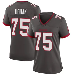 Women's Lwal Uguak Tampa Bay Buccaneers Women's Game Pewter Alternate Nike Jersey