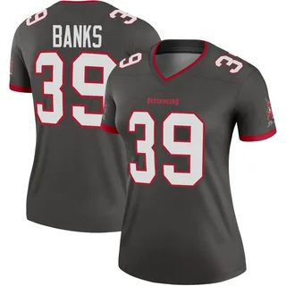 Women's Marcus Banks Tampa Bay Buccaneers Women's Legend Pewter Alternate Nike Jersey