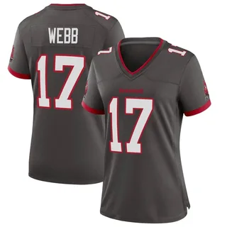 Women's Raleigh Webb Tampa Bay Buccaneers Women's Game Pewter Alternate Nike Jersey