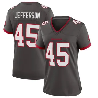 Women's Ramon Jefferson Tampa Bay Buccaneers Women's Game Pewter Alternate Nike Jersey