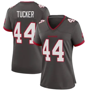 Women's Sean Tucker Tampa Bay Buccaneers Women's Game Pewter Alternate Nike Jersey