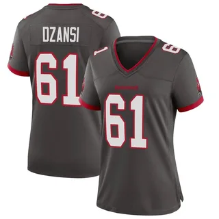 Women's Silas Dzansi Tampa Bay Buccaneers Women's Game Pewter Alternate Nike Jersey