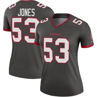 Women's Vi Jones Tampa Bay Buccaneers Women's Legend Pewter Alternate Nike Jersey