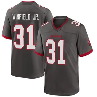 Youth Antoine Winfield Jr. Tampa Bay Buccaneers Youth Game Pewter Alternate Nike Jersey